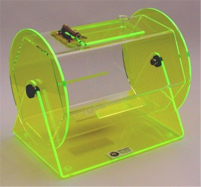 Mini Fluorescent Green Acrylic Raffle Drum
